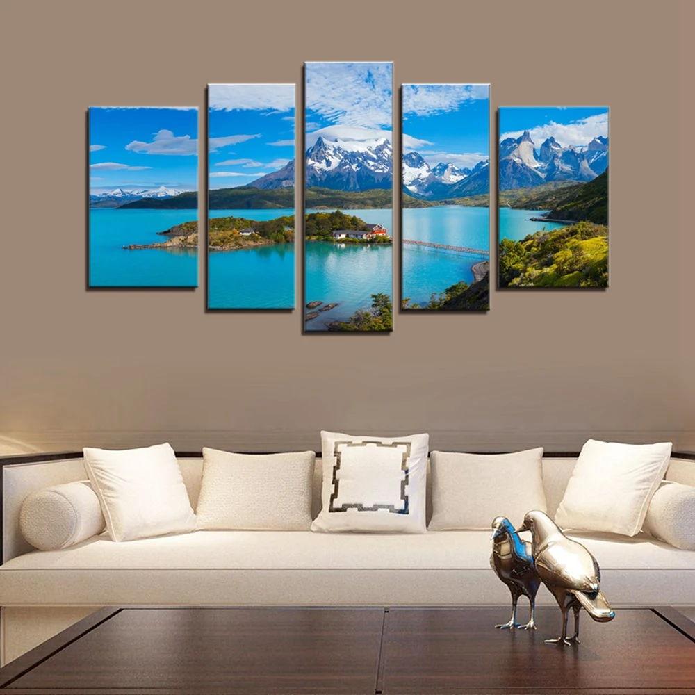 Landscape And Seascape Picture Wall Art Canvas Prints Torres Del Paine National Park Poster Artwork Painting Home Decor Dropship Painting Calligraphy Aliexpress