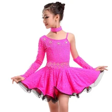 Latin dance children’s clothing new lace girl samba clothing ballroom children dance skirt Latin American children’s dance dress