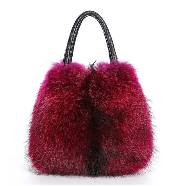 Etersto 2017 New Arrival Real Fur Bags Made By Whole Pieces Fox Fur Women Luxury Bags Real Fur