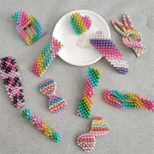 1 предмет красный заколки для волос с жемчугом заколка для волос в форме капли воды в форме сердца клип шпилька для волос заколка для волос аксессуары и клипсы для волос для женщин