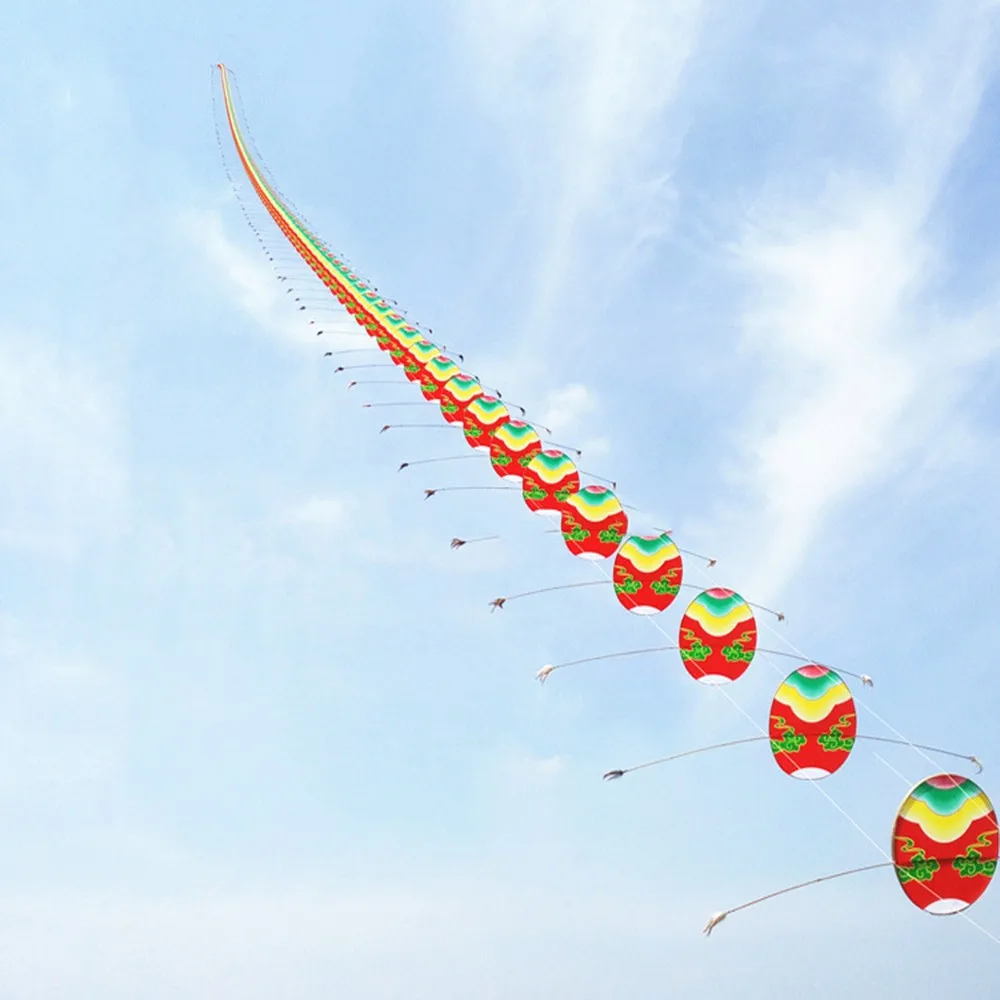 Free Shipping High Quality Chinese Traditional Crafts Dragon Head Centipede Children Kite Seven Meters Long (4)