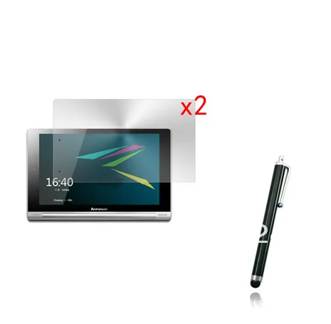3in1 2x Clear LCD Screen Protector Films Protective Film Guards 1x Stylus For Lenovo YOGA Tab