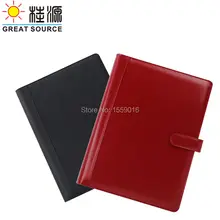 Folder padfolio A4 file Manager Folder A4 document folder portfolio PU solid color calculator 4 ring binder