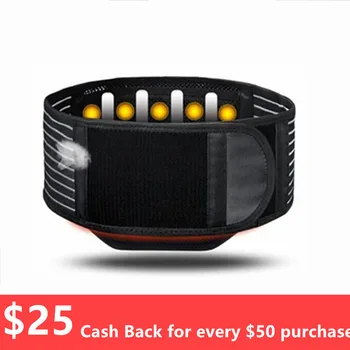 

Medical Magnet Therapy Lumbar Protector Keep Warm Elastic Waist Belts Steel Plate Support Prevent Waist Disc Prominent T0414CMK