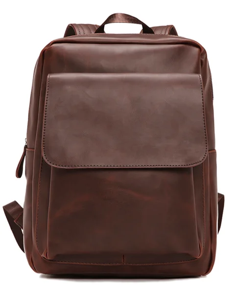 

2019 New Multi-Function Men Genuine Leather Backpacks Male Preppy Style Travel Bags Youth Students Cowhide School Bags D632