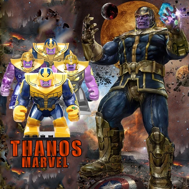 

Thanos LEGOing Avengers Endgame Infinity Gauntlet Gamora Hulk Obsidian Figures Blocks Toys Legoing Marvel Super Heroes Hulk Thor