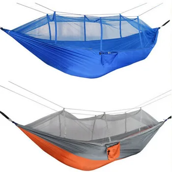 

Fashion Portable Solid Hanging Hammock Two Person Rope Camping Travel Outdoor Bed MilitaryJungle Net