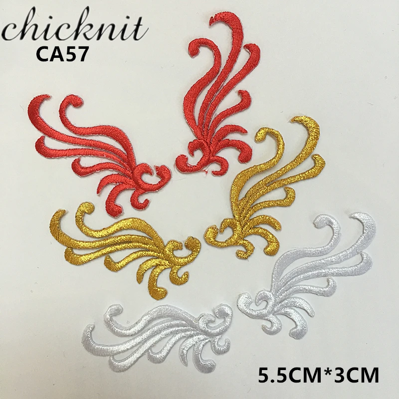 

CHICKNIT 5 pairs Embroidery Patch Applique Ironing Clothing Supplies national clothing Hat accessories CA57