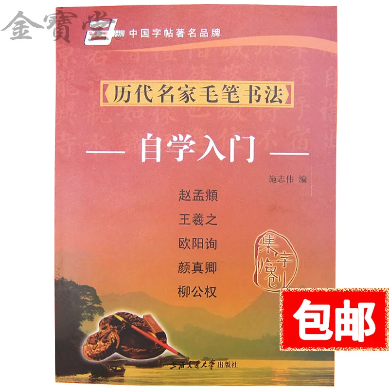 

Chinese calligraphy book learn Liu Gongquan wang xizhi kaishu regular script xing shu model