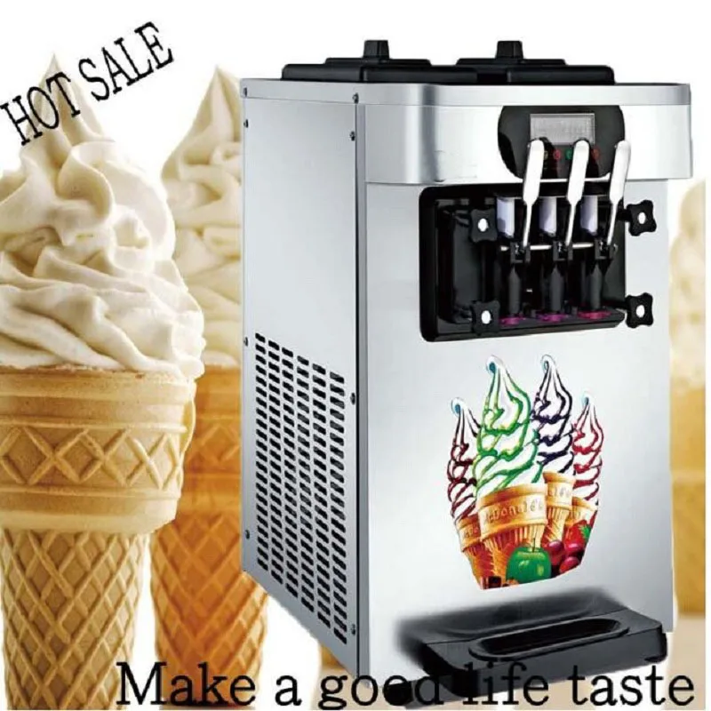 Машина для мороженого коммерческое мягкое машина для мороженого 3 вкуса