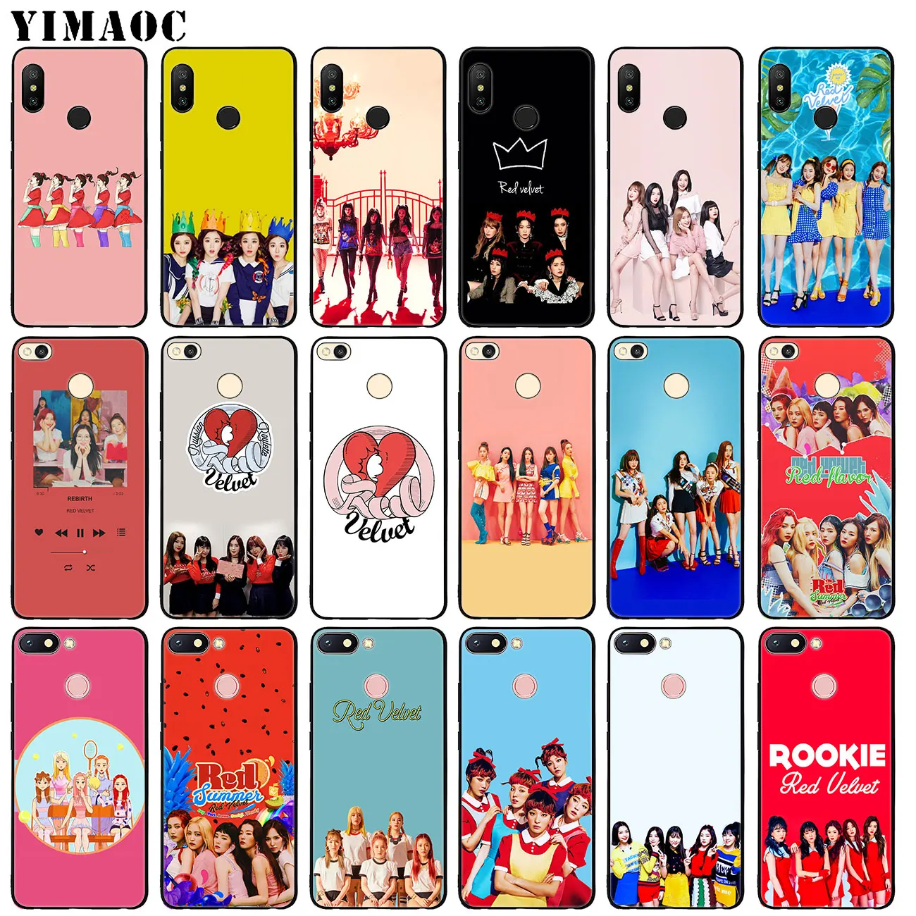 YIMAOC красный бархатный Мягкий силиконовый чехол для телефона Irene SeulGi Xiaomi Mi 9 9T CC9 CC9E