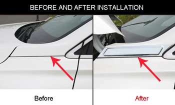 

For Hyundai Santa Fe TM 2019 2020 Front Exterior Side Pillar A Fender Vent Decal Stickers Cover Trim Car Styling