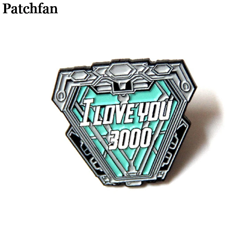

I love you 3000 funny Zinc alloy tie pins badges para shirt bag clothes backpack shoes brooches badges medals decorations A2111