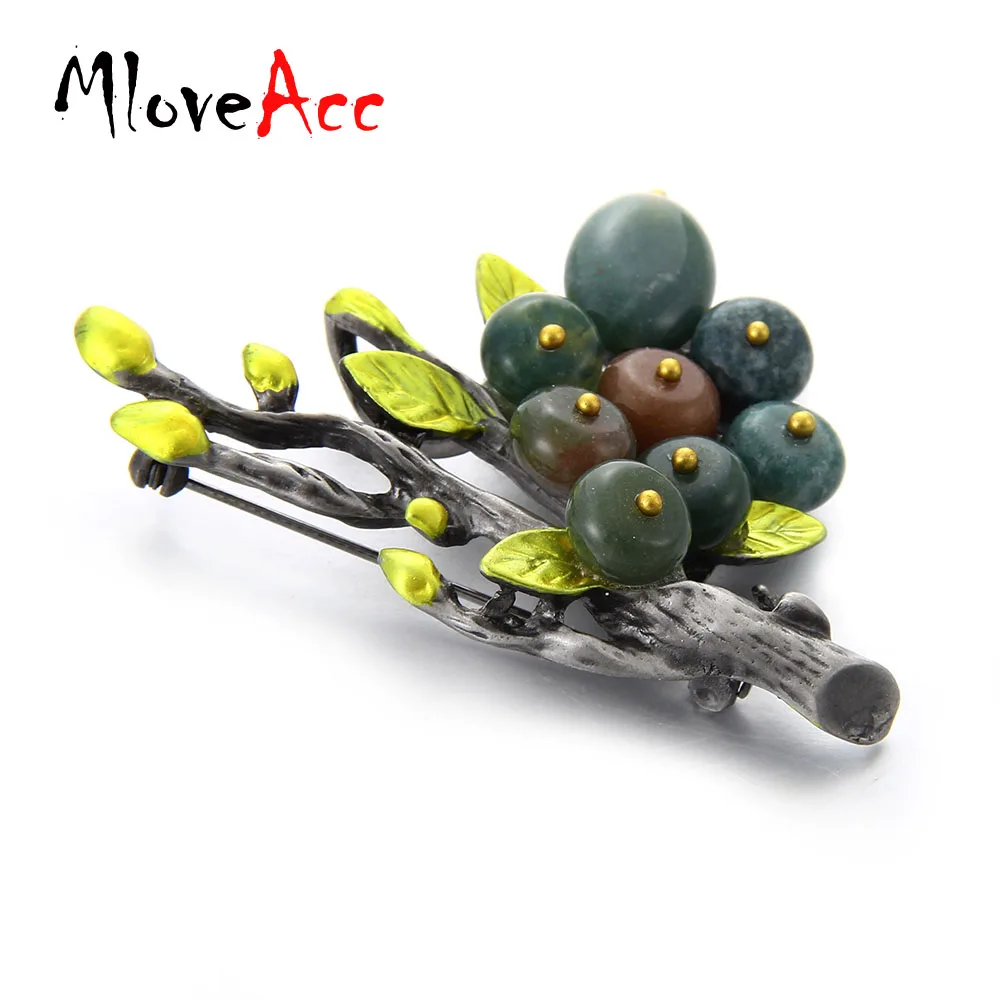 Женская Винтажная брошь в виде ветки MloveAcc|brand brooch|brooch brandbranch brooch |