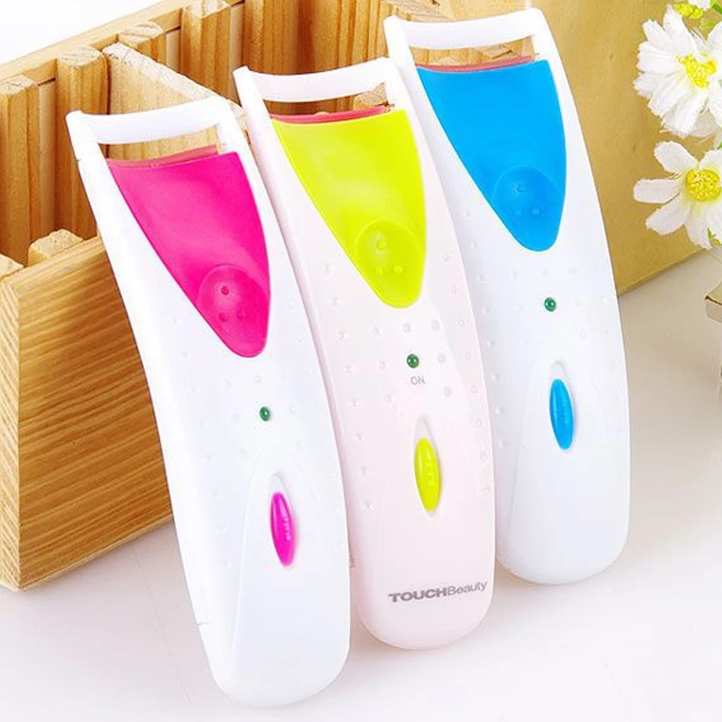 

1PC Random Color Women Makeup Electric Heated Eyelash Curler Long Lasting Eye Lash Perm Heated Eyelashes Clip Automatic Tools
