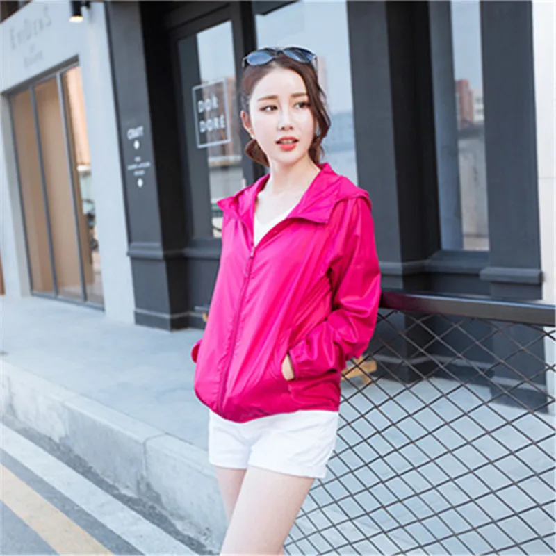Summer Sun Protection Outwear Outdoor Sports Running Lightweight Jacket Woman Man New Plus Size Coat Solid Color Basic Jacket - Jackets - AliExpress