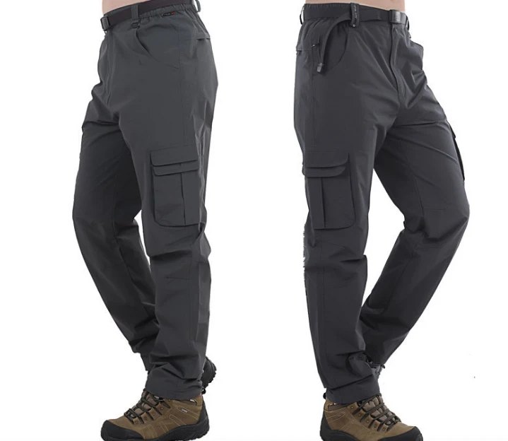 Direnjie hombre verano impermeable Pesca nueva secado rápido Pantalones trekking caminando pantalones hombres más tamaño al aire libre recorrido que acampa cinturón P2