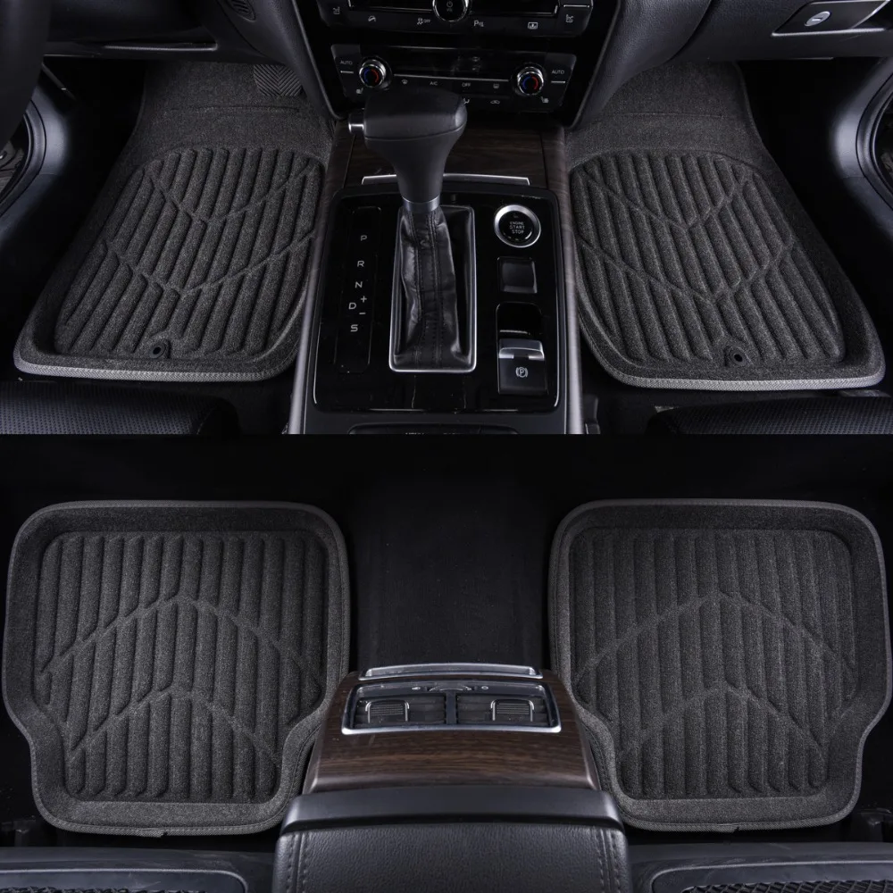 

Universal Car Floor Mats Gray Car Interior Accessories Towel Material Floor Mats Car-styling Protector
