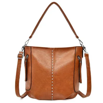 

FGGS-New Tide Ladies Handbag Rivet Korean Shoulder Bag Messenger Bag