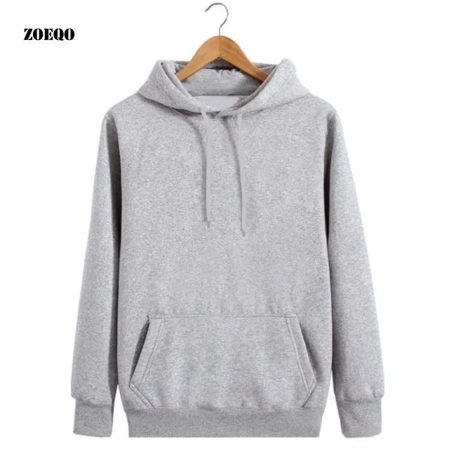 solid pullover hoodie
