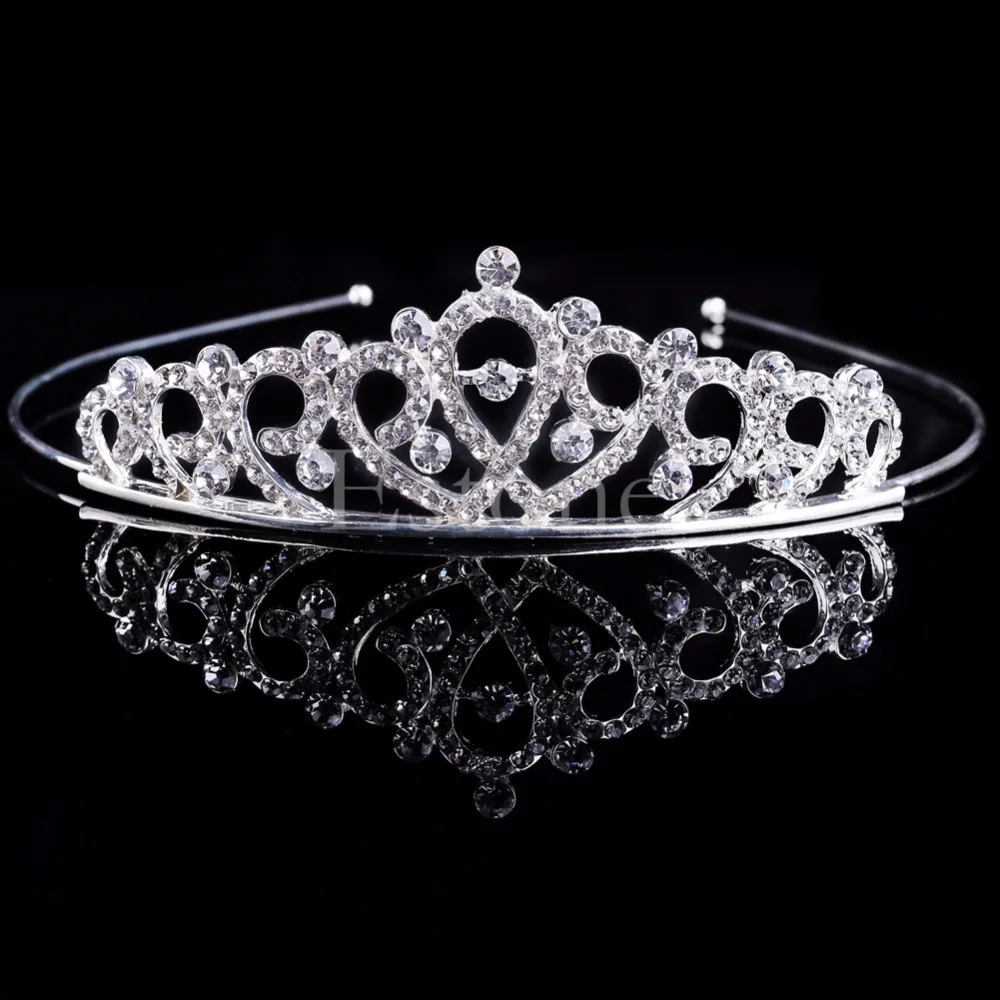 Bridal Wedding Crystal Rhinestone Hair Headband Crown Comb Tiara Prom Pageant