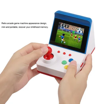 

Miniature Arcade Game Console Portable Retro Handheld Game Machine 3" Screen Dual Wired Joysticks 360 Classic Games Gift For Kid