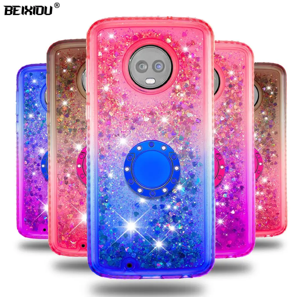 Quicksand bling Phone Case For Motorola Moto G6 Cover TPU Back 1S 5.7&quot |