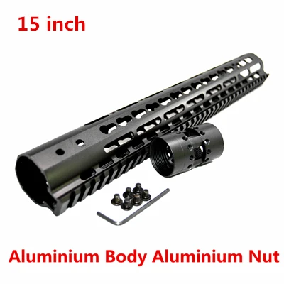 FIRECLUB " 9" 1" 12" 13," 15" AR15 бесплатный поплавок Keymod Handguard Пикатинни для охоты тактический прицел крепление - Цвет: 15 inch