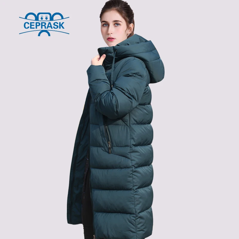 CEPRASK 2018 New Thickening Winter Jacket Women Parka Plus Size 6XL Long Fashionable Women's Winter Coat Hooded Warm Down Jacket CEPRASK 2018 New Thickening Winter Jacket Women Parka Plus Size 6XL Long Fashionable Women's Winter Coat Hooded Warm Down Jacket