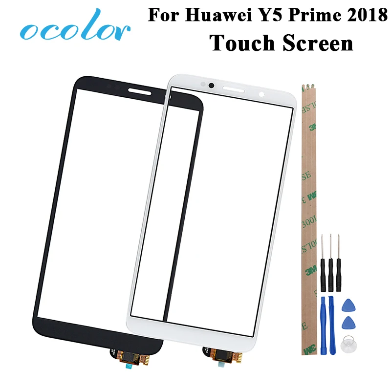 

ocolor For Huawei Y5 Prime 2018 Touch Screen Touch Panel Perfect Repair Parts For Huawei Y5 Prime 2018 Phone +Tools +Adhesive