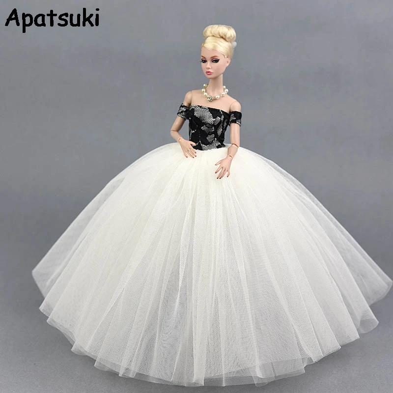 barbie doll white dress