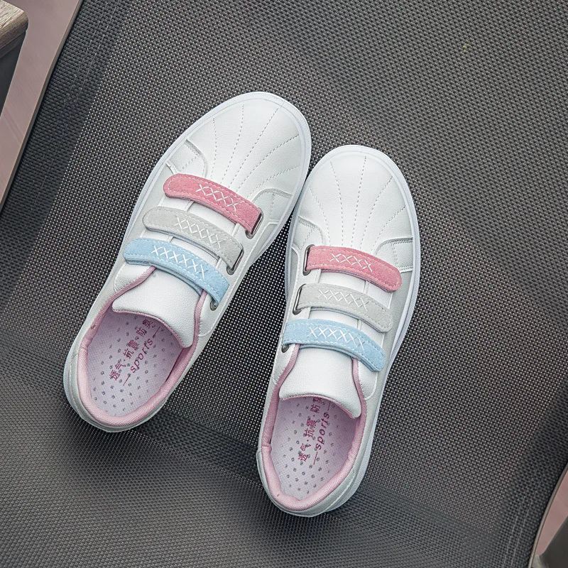 Souple Femelle En Chaussures Plat Cuir Femmes Plate 2018 Talon Femme Pink Date Semelle forme Blanc Automne White Tenis Occasionnel blanc Sneakers Feminino Sneaker SxagS7qfw