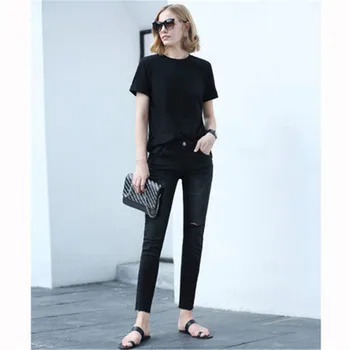 

Take a T-shirt girl 2018 summer new bear collage small fresh pure cotton jacket