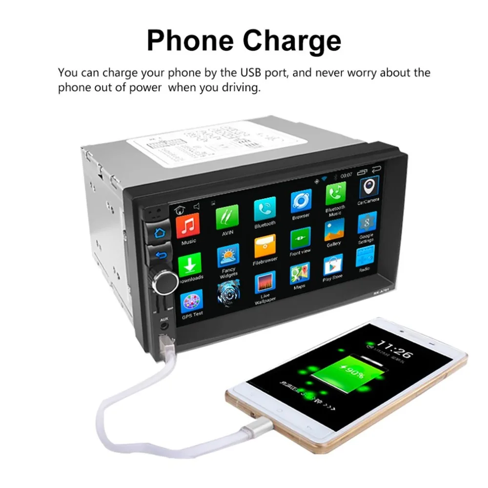 Flash Deal 2019 New Hot Sale Wireless Car Player 7.1 Inch Car MP5 Player Player Car Audio Fits for Android System Free Shipping 5