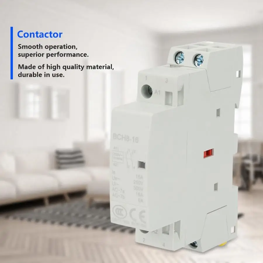 

2P Contactor 16A Contactor 220V/230V 2NO 50/60HZ Din Rail Household AC Contactor