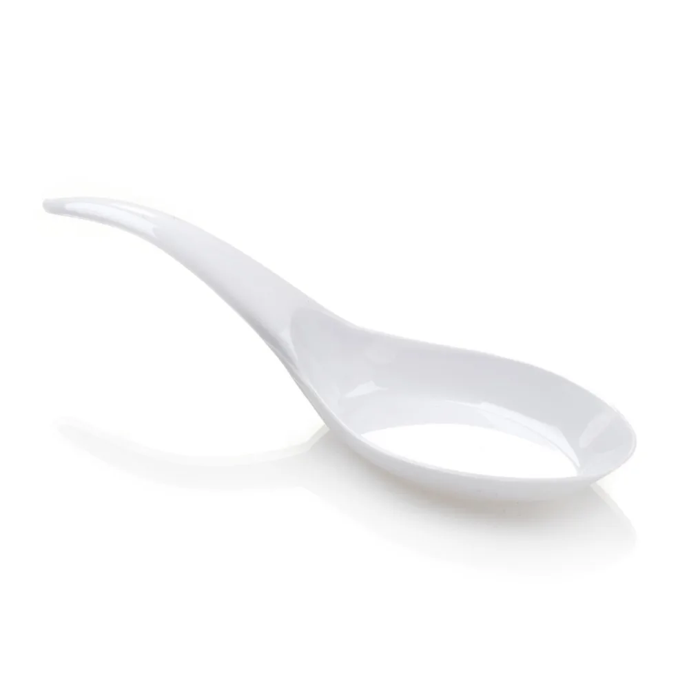 

Promotion - Party Wedding Supplies, Disposable Plastic Tableware, 120*25mm White Wave Dessert Spoon, 40/Pack