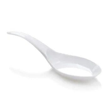 

Promotion - Party Wedding Supplies, Disposable Plastic Tableware, 120*25mm White Wave Dessert Spoon, 40/Pack