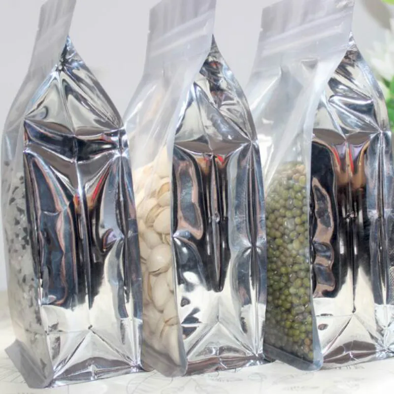 Aluminum Foil Packaging Zip Lock Food Packing Bags Medical Coffee Smell Proof Package Heat Seal Reclosable Pouch 19041701