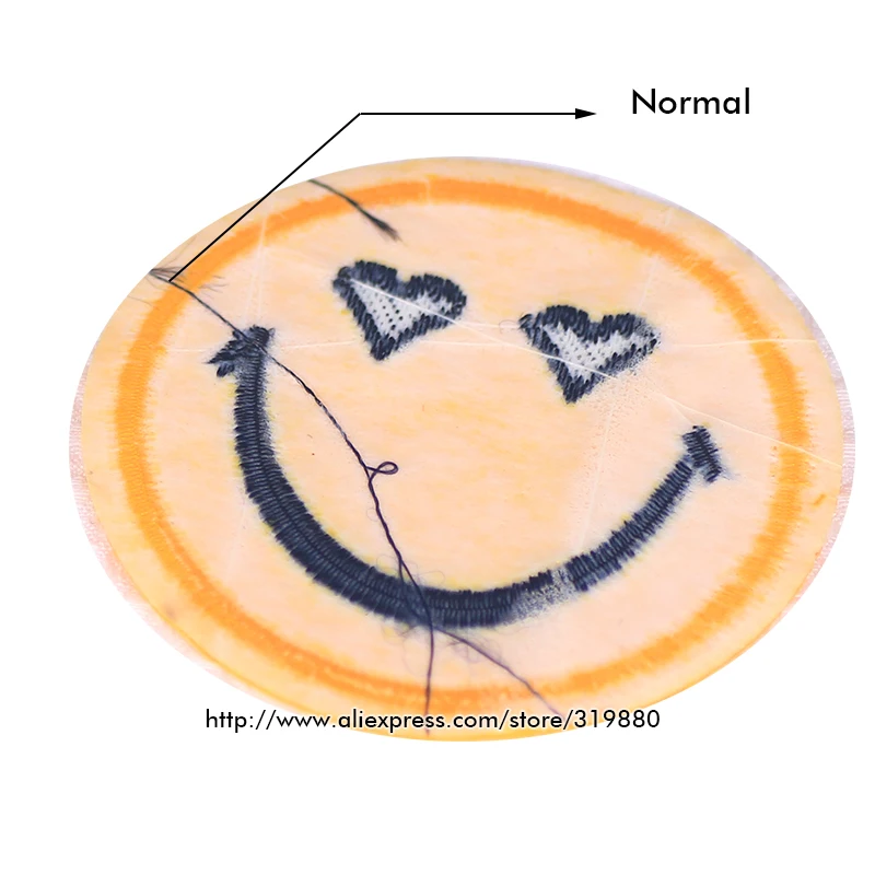 20 шт./партия, 6,5 см, смайлик, утюжок для лица на заплатках, Байкерская нашивка, вышитая DIY Аппликация значок, Швейные аксессуары
