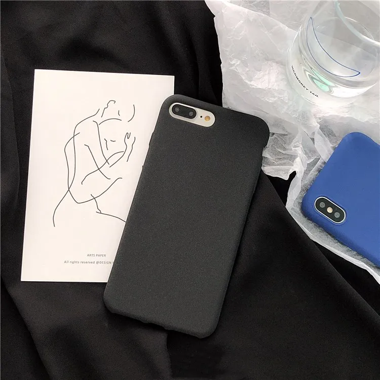 Простой матовый ТПУ чехол Gimfun синего цвета для Iphone Xs Max Xr твердый силиконовый с