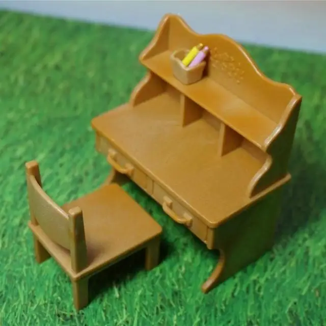 

Free shipping by trackable shipping Sylvanian Family of mini desk and chair mini furniture pretend toys Child gift