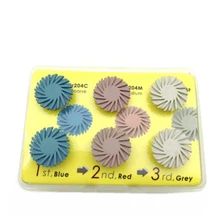 6 шт./компл. зубная композитная Смола полировального диска комплект Спираль Гибкий щетка боры стоматологические материалы