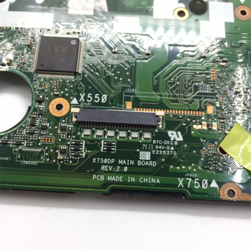 X550DP اللوحة القس: 2.0 LVDS ل ASUS X750DP K550DP K550D X550D اللوحة المحمول X550DP اللوحة X550DP اللوحة