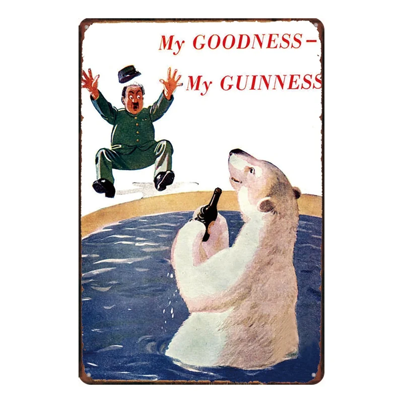 Goodness Guinness Ретро стиль барные таблички металлический знак украшение на стену