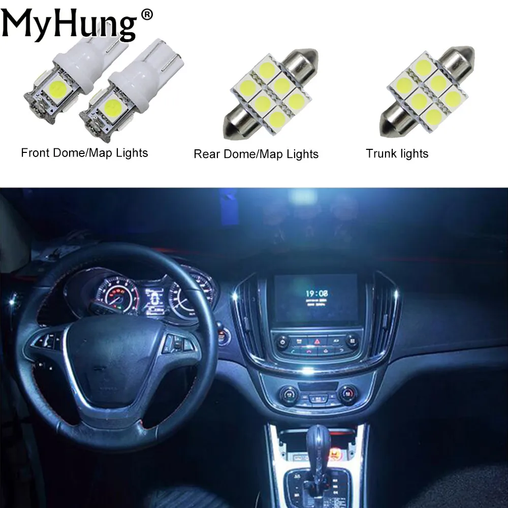 For Hyundai I30 2013 Convenience Bulbs Car Led Headlight C10W W5W Replacement Bulbs Dome Map