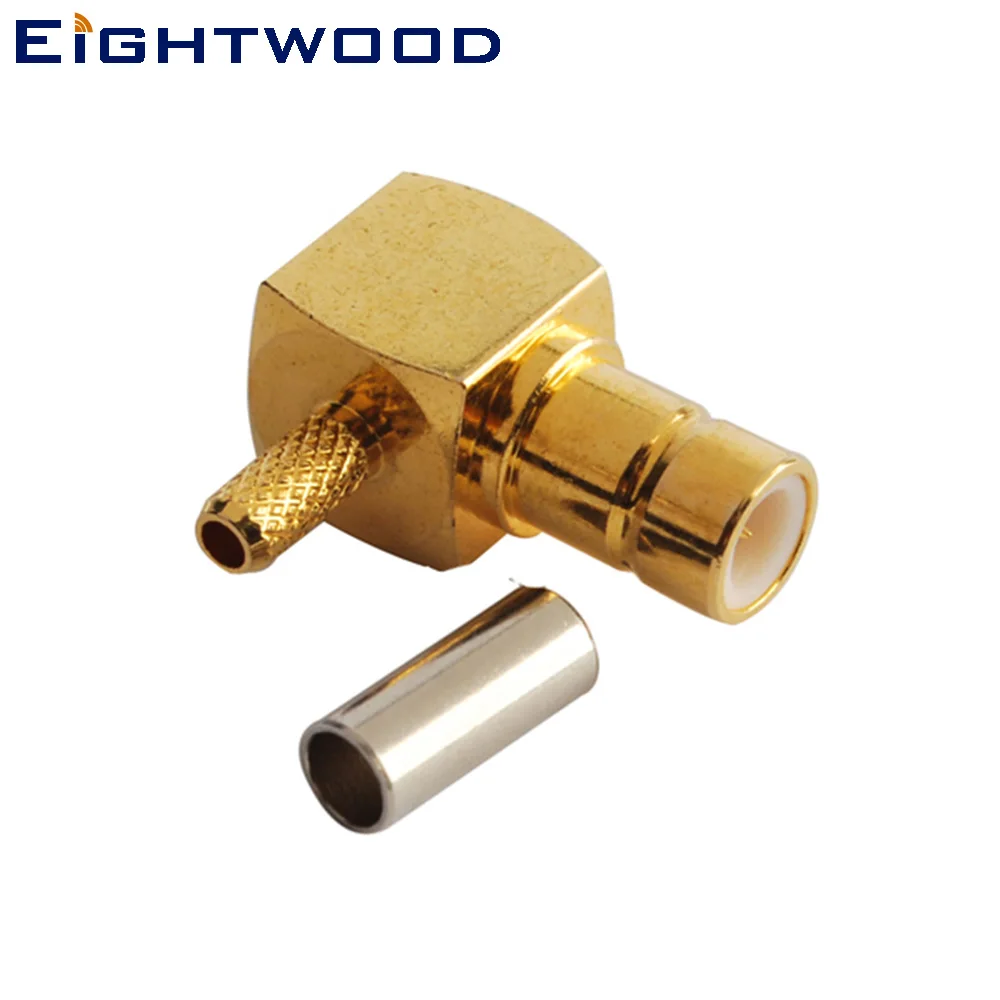 Eightwood 5 шт. DAB + переходник для антенного соединителя 75 Ом SMB Jack Female RF коннектор с