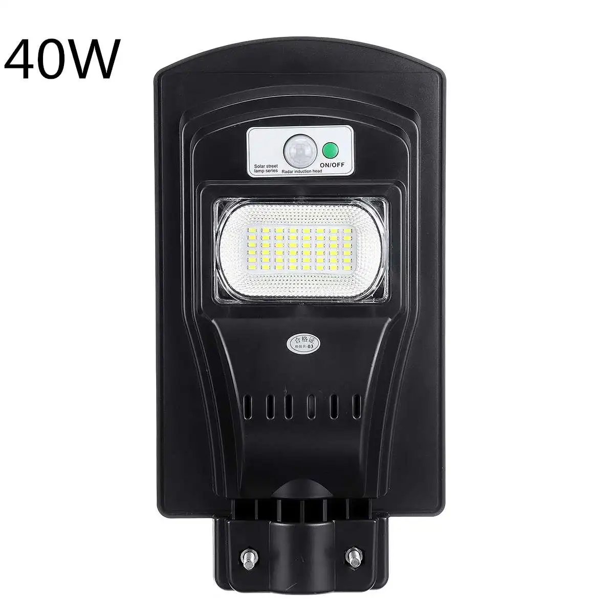 

40W LED Solar Lamp Wall Street Light Solar Lamp Dusk to Dawn Super Bright Motion Sensor Waterproof Security Lamp for Garden Yard