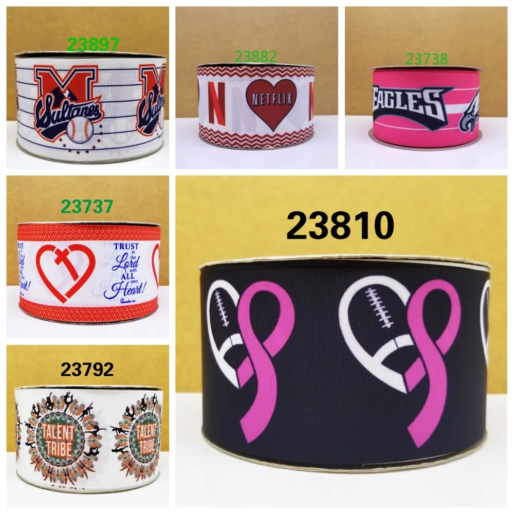 

Cartoon printed grosgrain ribbon ,satin ribbon 10 yards . 23737-