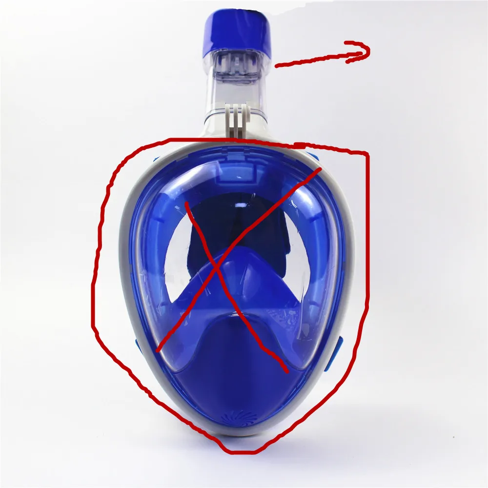 Buy PVC full dry snorkel for free diving breathing