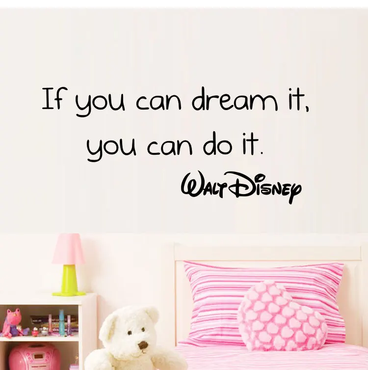 

Positive QUOTES wall stickers If you can dream it you can do it removable vinyl home decoration wall decals BB-7